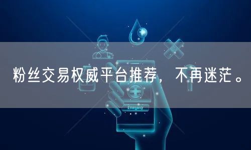 粉丝交易权威平台推荐，不再迷茫。