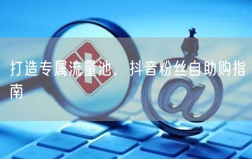 打造专属流量池，抖音粉丝自助购指南