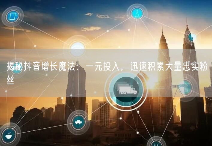 揭秘抖音增长魔法：一元投入，迅速积累大量忠实粉丝