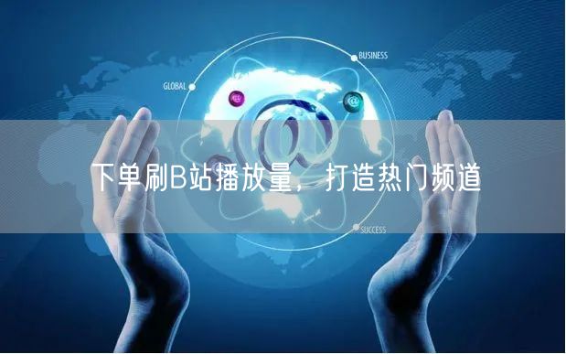 下单刷B站播放量，打造热门频道