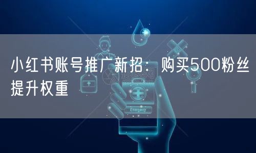 小红书账号推广新招：购买500粉丝提升权重