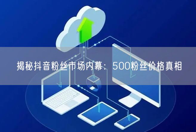 揭秘抖音粉丝市场内幕：500粉丝价格真相