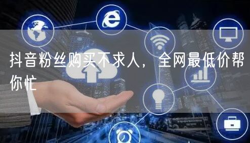 抖音粉丝购买不求人，全网最低价帮你忙