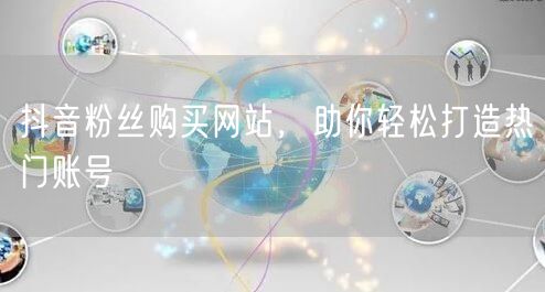 抖音粉丝购买网站，助你轻松打造热门账号