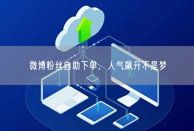 微博粉丝自助下单，人气飙升不是梦
