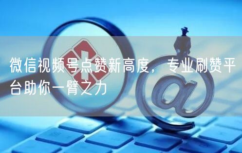 微信视频号点赞新高度，专业刷赞平台助你一臂之力