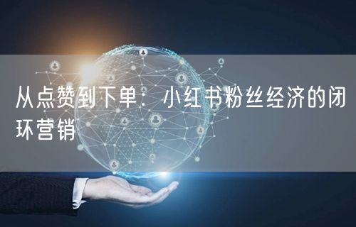 从点赞到下单：小红书粉丝经济的闭环营销