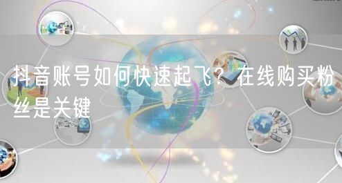 抖音账号如何快速起飞？在线购买粉丝是关键