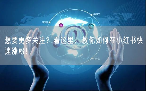 想要更多关注？看这里，教你如何在小红书快